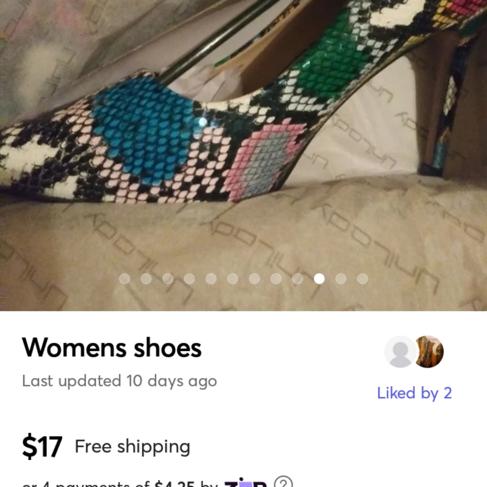 Multi Color Snake Skin Pumps